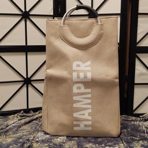 Tan Fabric Hamper